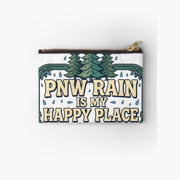 Item preview, PNW Rain Is My Happy Place Funny Pacific Northwest Rain Shirt. designed and sold by Elevated PNW.