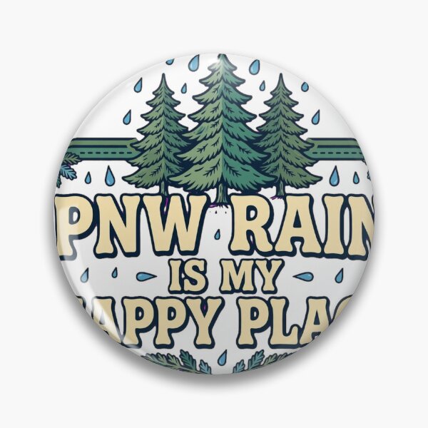 Item preview, PNW Rain Is My Happy Place Funny Pacific Northwest Rain Shirt. designed and sold by Elevated PNW.