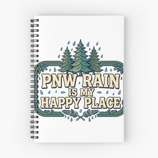Item preview, PNW Rain Is My Happy Place Funny Pacific Northwest Rain Shirt. designed and sold by Elevated PNW.