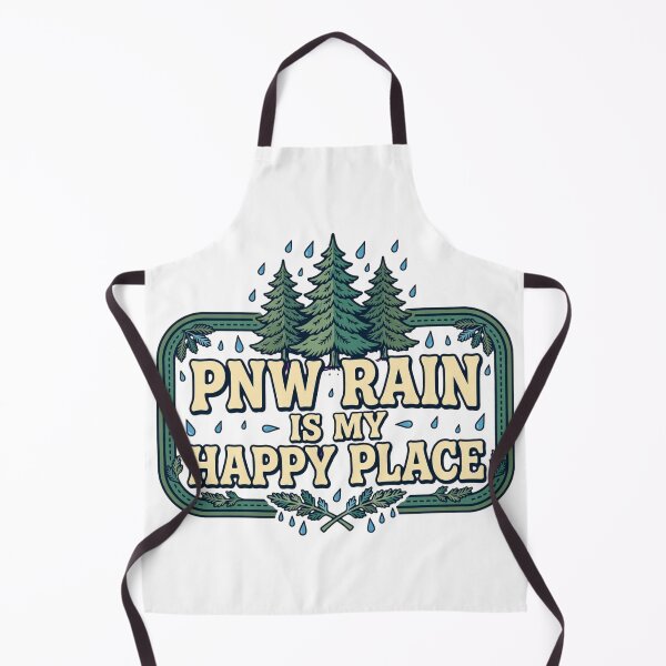 Item preview, PNW Rain Is My Happy Place Funny Pacific Northwest Rain Shirt. designed and sold by Elevated PNW.