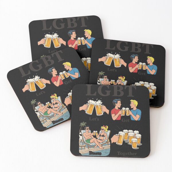 Item preview, LGBT Let's Get Beers Together Pride Community Beer Lover Funny designed and sold by BrockmeyeSB.