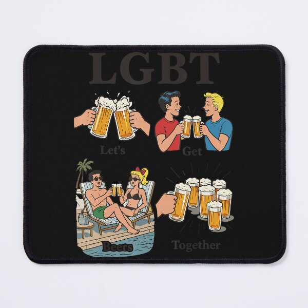 Item preview, LGBT Let's Get Beers Together Pride Community Beer Lover Funny designed and sold by BrockmeyeSB.