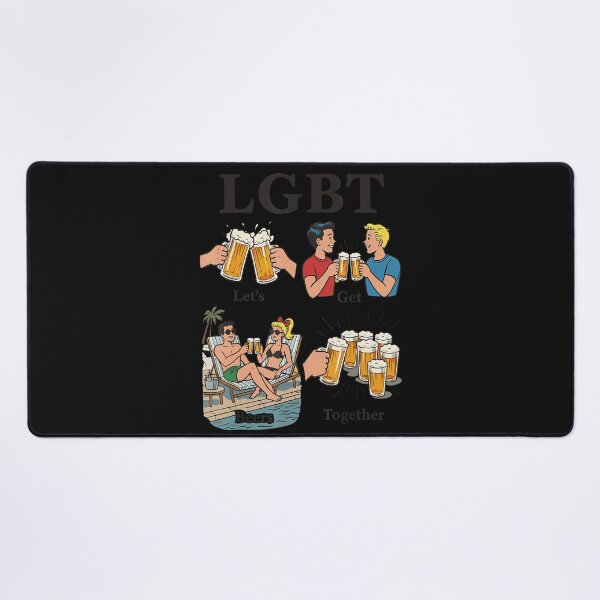 Item preview, LGBT Let's Get Beers Together Pride Community Beer Lover Funny designed and sold by BrockmeyeSB.