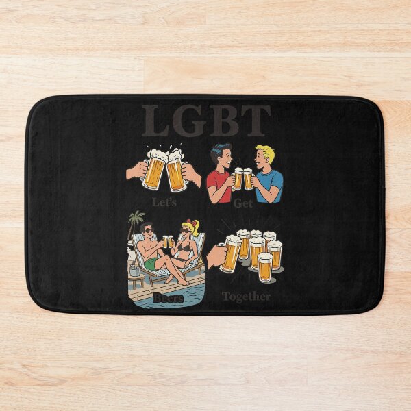 Item preview, LGBT Let's Get Beers Together Pride Community Beer Lover Funny designed and sold by BrockmeyeSB.