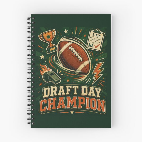 Item preview, Draft Day Champion Fantasy Football Funny Graphic Tee designed and sold by Fanverse Merchandise.