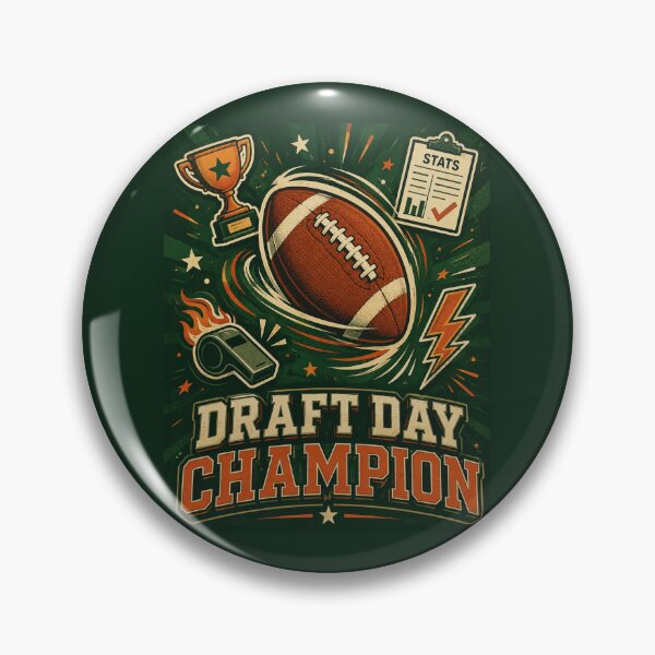Item preview, Draft Day Champion Fantasy Football Funny Graphic Tee designed and sold by Fanverse Merchandise.