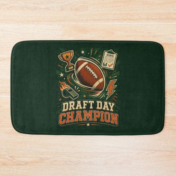 Item preview, Draft Day Champion Fantasy Football Funny Graphic Tee designed and sold by Fanverse Merchandise.