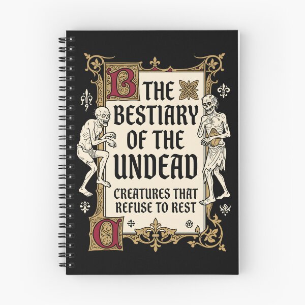 Item preview, Medieval Undead Bestiary - Dark Fantasy Book Art Occult Goth Gift designed and sold by SplashTastic.