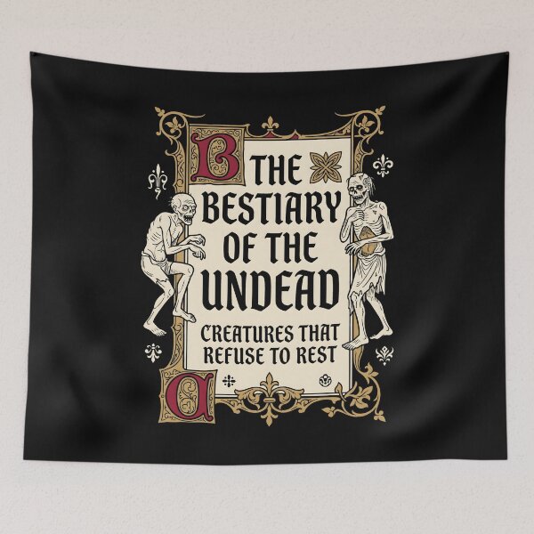 Item preview, Medieval Undead Bestiary - Dark Fantasy Book Art Occult Goth Gift designed and sold by SplashTastic.
