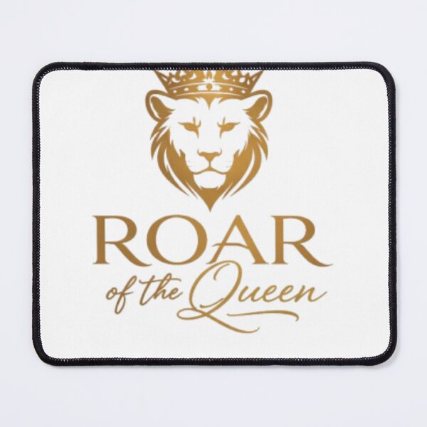 Item preview, Rise & Shine, Queen" – Roar of the Queen Gold Lion Crown Graphic T-Shirt Design designed and sold by roarqueen.