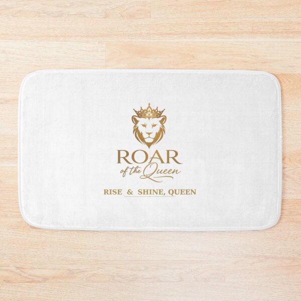 Item preview, Rise & Shine, Queen" – Roar of the Queen Gold Lion Crown Graphic T-Shirt Design designed and sold by roarqueen.