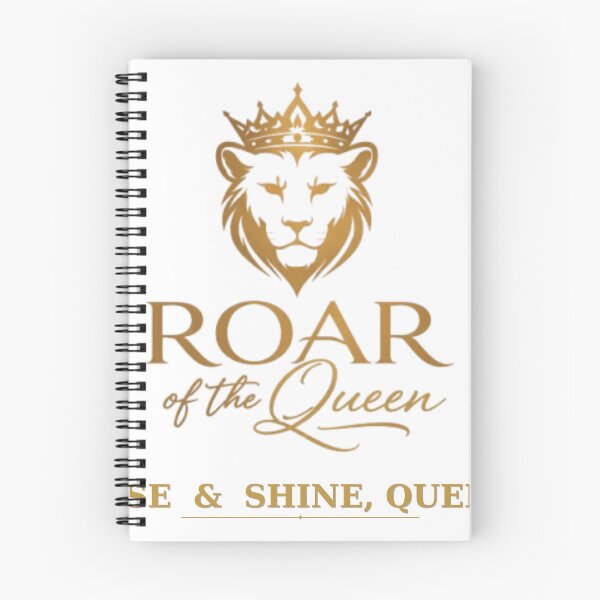 Item preview, Rise & Shine, Queen" – Roar of the Queen Gold Lion Crown Graphic T-Shirt Design designed and sold by roarqueen.