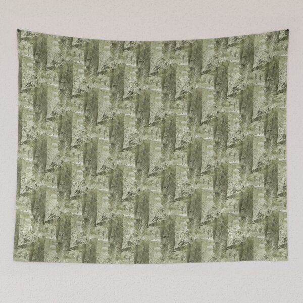 Item preview, Monochromatic Grunge Textured Abstract in Green designed and sold by Artistestella.
