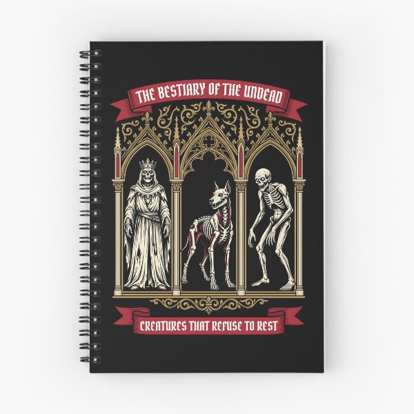 Item preview, Medieval Undead Bestiary - Gothic Dark Fantasy Skeleton King Art designed and sold by SplashTastic.