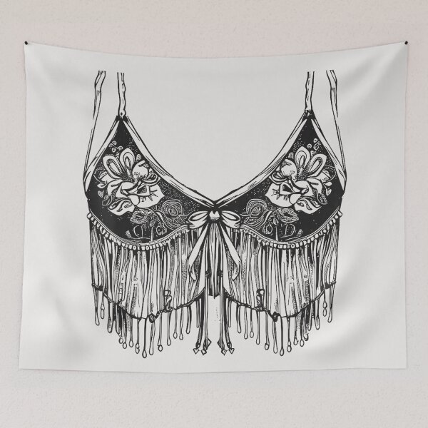 Item preview, Vintage Bohemian Fringe Bralette For Women designed and sold by BrockmeyeSB.
