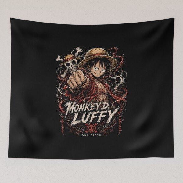 Item preview, Monkey D Luffy One Piece Straw Hat Pirate Art designed and sold by SirLivy.