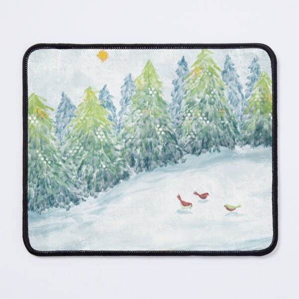 Item preview, Winter Forest Scene with Little Birds designed and sold by Liliaphylla.