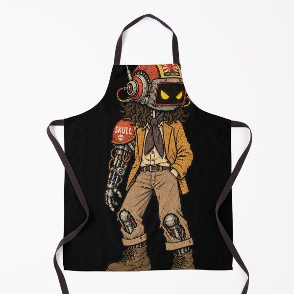 Artikelvorschau, Angry TV Head Skull Blazer Cyborg - BRTHRCNK Vintage Cyberpunk Art entworfen und verkauft von BRTHRCNK01.