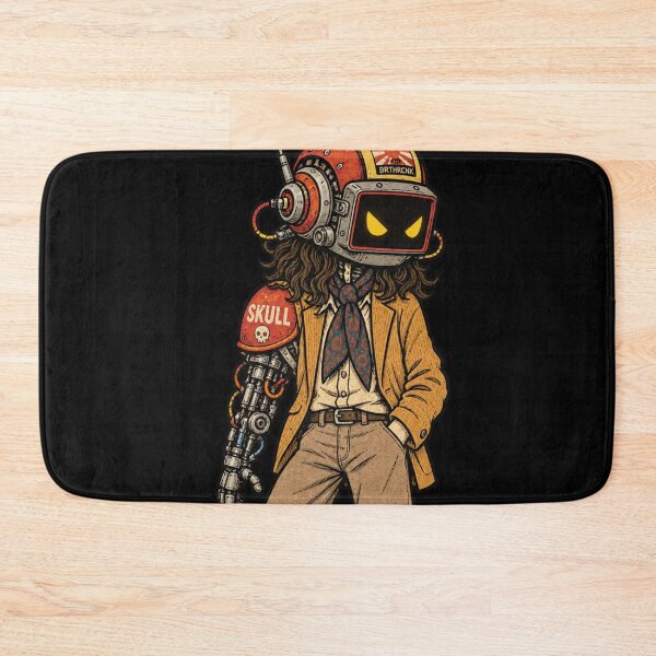 Item preview, Angry TV Head Skull Blazer Cyborg - BRTHRCNK Vintage Cyberpunk Art designed and sold by BRTHRCNK01.