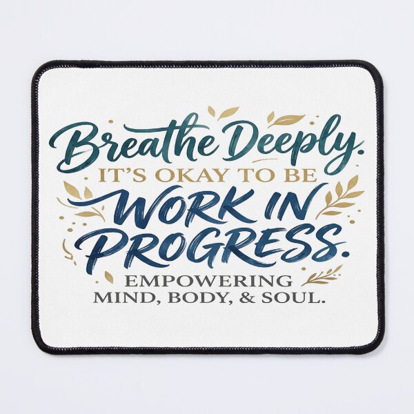 Item preview, Mind and Wellness Calligraphy Quote Design designed and sold by Solomon-Ent-144.