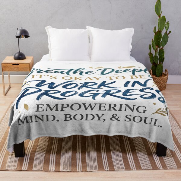Item preview, Mind and Wellness Calligraphy Quote Design designed and sold by Solomon-Ent-144.
