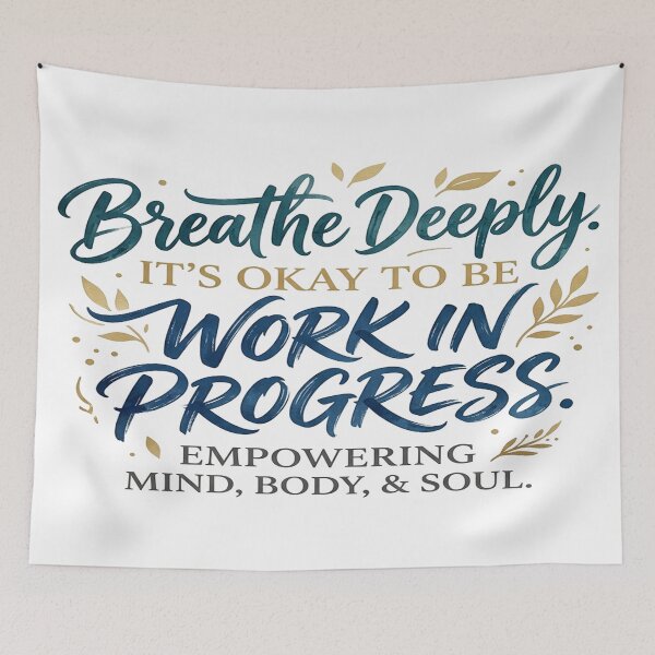 Item preview, Mind and Wellness Calligraphy Quote Design designed and sold by Solomon-Ent-144.