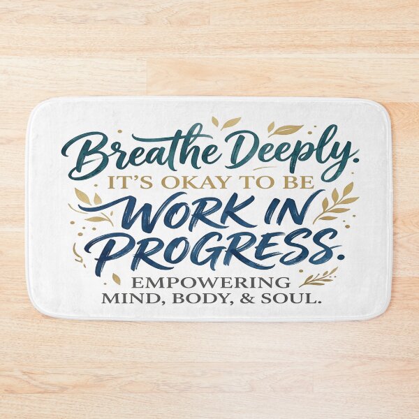 Item preview, Mind and Wellness Calligraphy Quote Design designed and sold by Solomon-Ent-144.