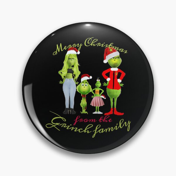 Item preview, Cute Merry Christmas From The Grinch Family designed and sold by RakeshPatelArt.