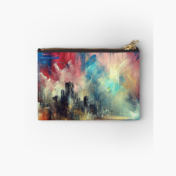 Item preview, Fantasy Futuristic Techno Cyberpunk City Vibrant Abstract Art designed and sold by DEC02.