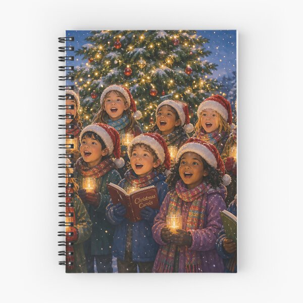 Item preview, Christmas Children’s Choir Singing Carols in a Snowy Village designed and sold by acceleratorhams.