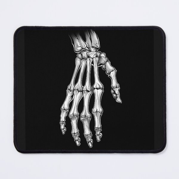 Item preview, Skeletal Hand Anatomy Black and White Gothic Medical Illustration Art Design designed and sold by inkoutninja.
