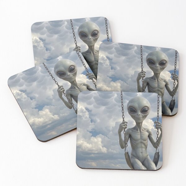 Item preview, Alien on a Swing designed and sold by MelKowasic.