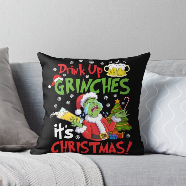 Item preview, Drink Up Grinches It's Christmas designed and sold by RakeshPatelArt.