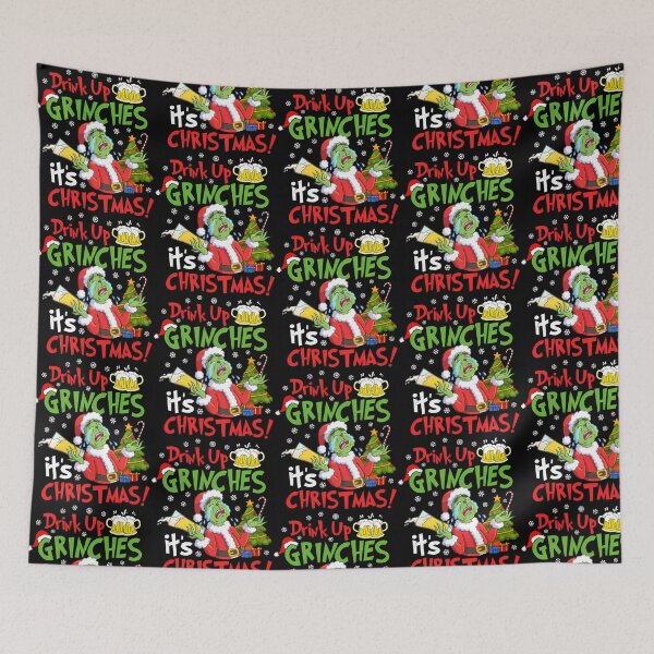 Item preview, Drink Up Grinches It's Christmas designed and sold by RakeshPatelArt.