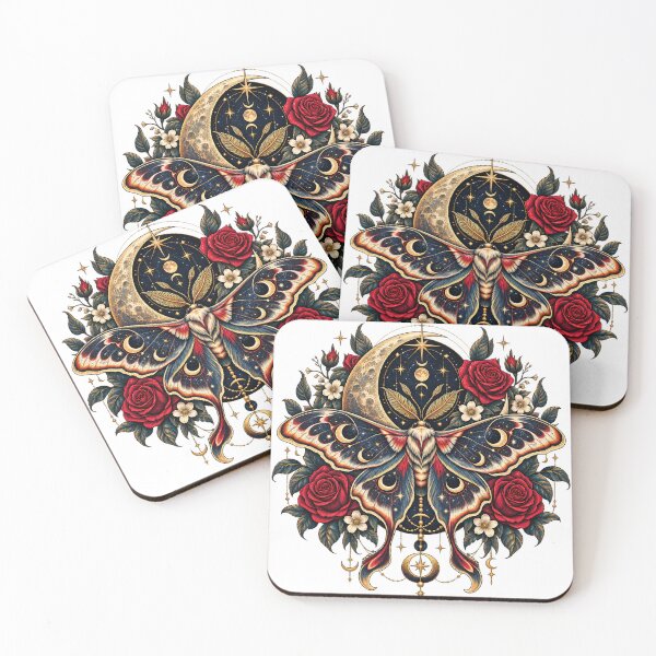 Item preview, Lunar Moth Celestial Garden Gothic Botanical designed and sold by SRK-369.