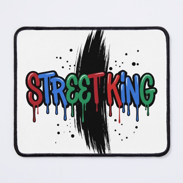 Item preview, Street King Graffiti Drip – Urban Streetwear Hip Hop Design designed and sold by StickerNestYou.