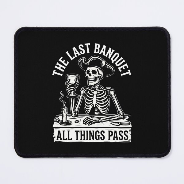 Item preview, The Last Banquet Skeleton - Pirate Memento Mori Dark Humor Gift designed and sold by SplashTastic.