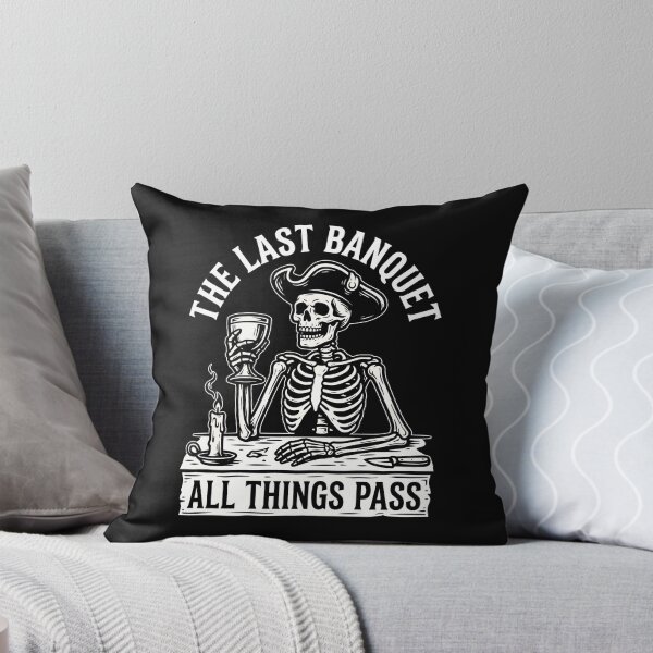 Item preview, The Last Banquet Skeleton - Pirate Memento Mori Dark Humor Gift designed and sold by SplashTastic.