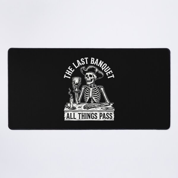 Item preview, The Last Banquet Skeleton - Pirate Memento Mori Dark Humor Gift designed and sold by SplashTastic.