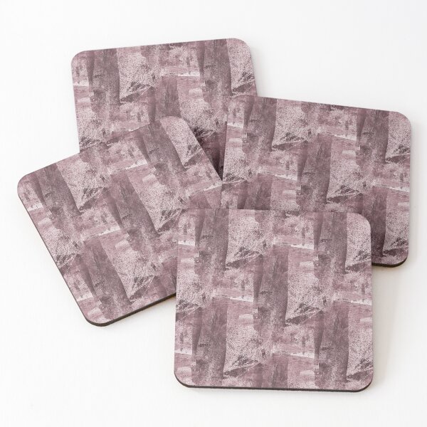 Item preview, Monochromatic Grunge Textured Abstract in Maroon designed and sold by Artistestella.
