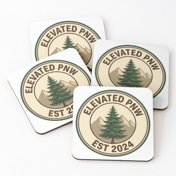 Item preview, Elevated PNW Logo Retro Forest Badge Pacific Northwest Shirt. designed and sold by Elevated PNW.