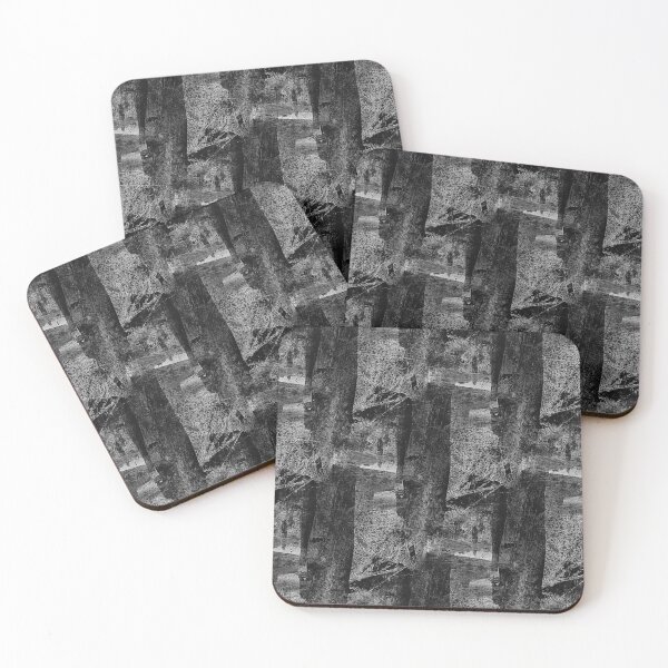 Item preview, Monochromatic Grunge Textured Abstract in Black designed and sold by Artistestella.