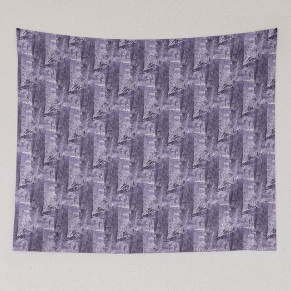 Item preview, Monochromatic Grunge Textured Abstract in Purple designed and sold by Artistestella.