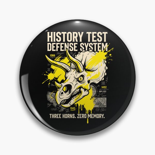 Item preview, History Test Defense System - Triceratops Dinosaur Paleontology Gift designed and sold by SplashTastic.