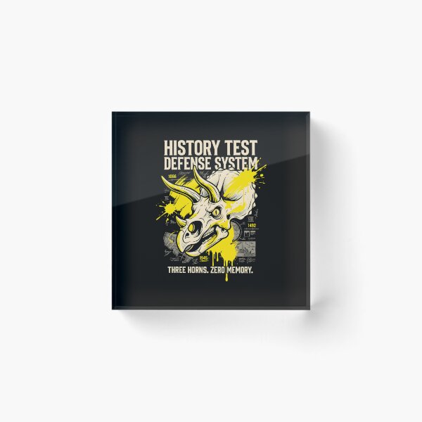 Item preview, History Test Defense System - Triceratops Dinosaur Paleontology Gift designed and sold by SplashTastic.