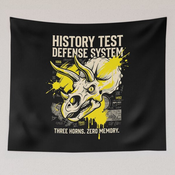 Item preview, History Test Defense System - Triceratops Dinosaur Paleontology Gift designed and sold by SplashTastic.