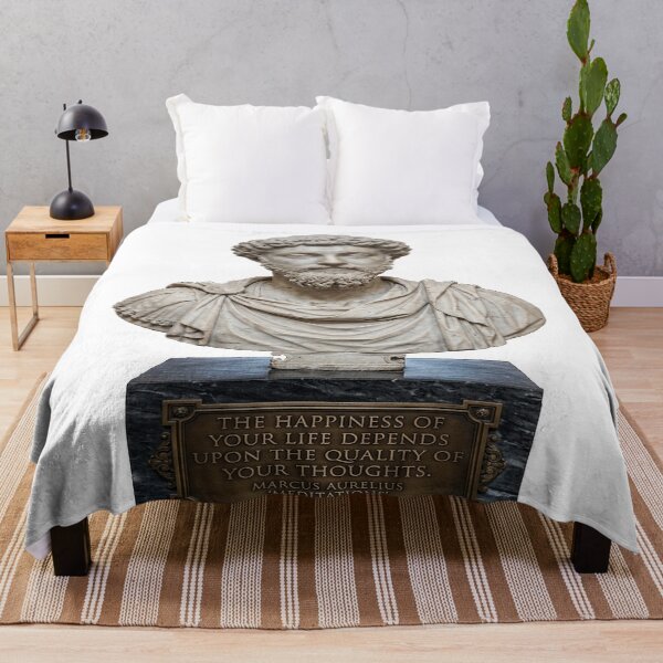 Item preview, Busto de Marco Aurelio con una cita de las Meditaciones. designed and sold by Solomon-Ent-144.