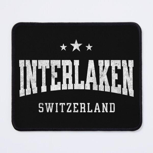 Item preview, Interlaken Switzerland Vintage Varsity Travel Souvenir Graphic Design designed and sold by NiceTeeClub.