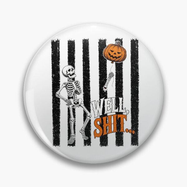 Item preview, Stripes Skeleton Lost Balloon, Well Shit Funny Skeleton designed and sold by m-smith-bear.