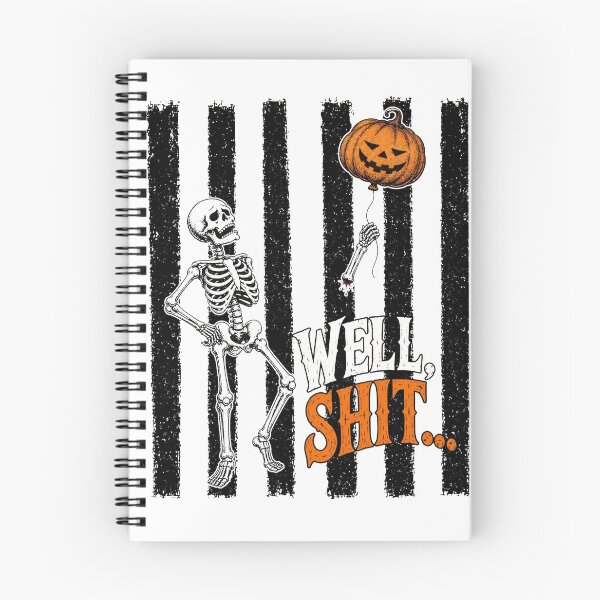 Item preview, Stripes Skeleton Lost Balloon, Well Shit Funny Skeleton designed and sold by m-smith-bear.
